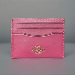 NWT COACH Slim Id Card Case CAA88 Soft Refined Calf Leather AUTHENTIC